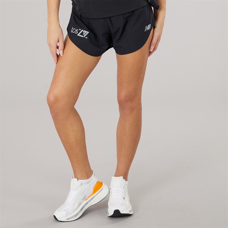 New Balance Womens London Edition RC Ultra Light Running Shorts Black
