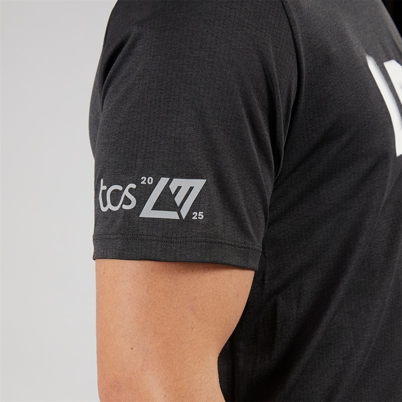 New Balance Mens London Edition Athletics Running T-Shirt Black - Image 3