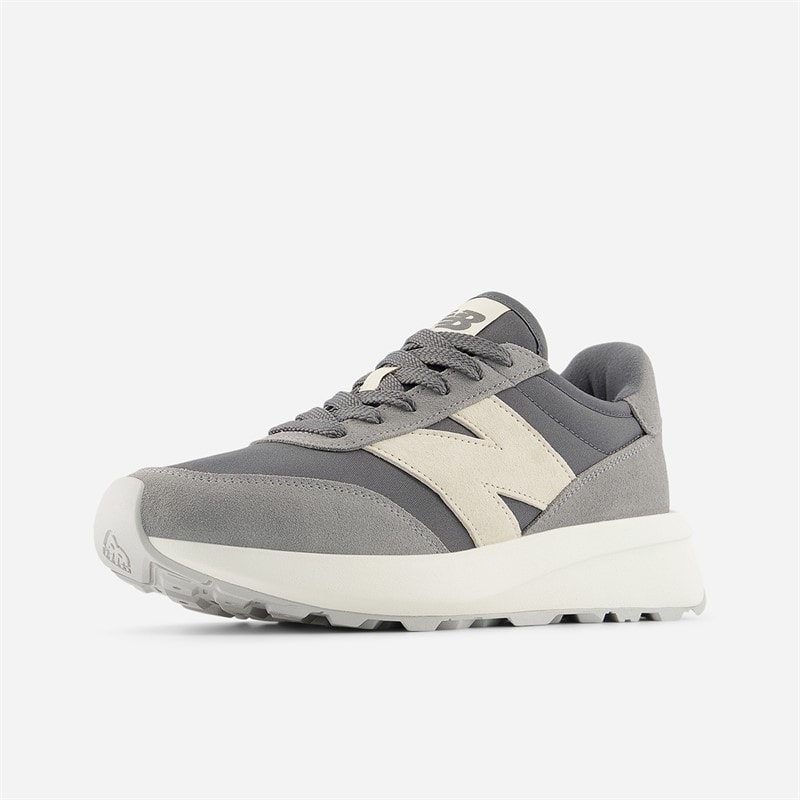 New Balance 370 Trainers Castlerock/Beige - Image 3