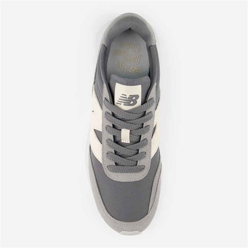 New Balance 370 Trainers Castlerock/Beige - Image 4