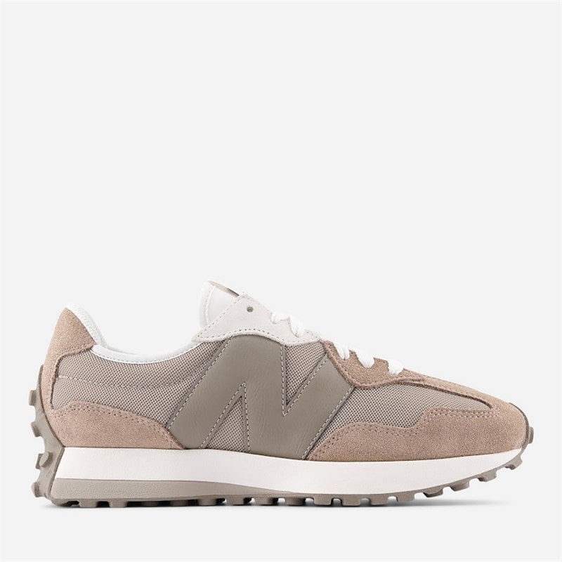 New Balance Mens 327 Trainers Mushroom/Light Mushroom - Image 1