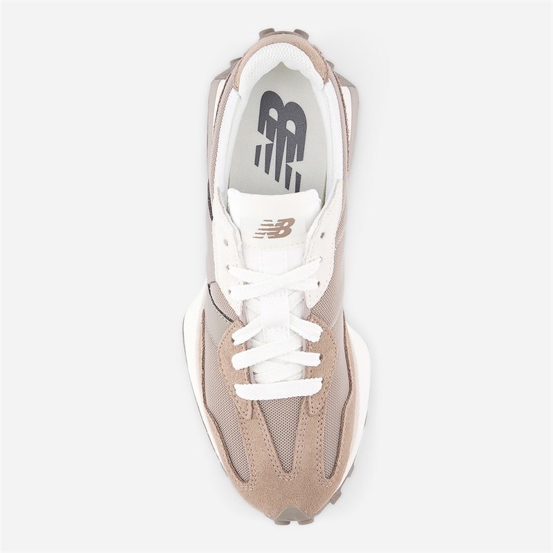 New Balance Mens 327 Trainers Mushroom/Light Mushroom - Image 4