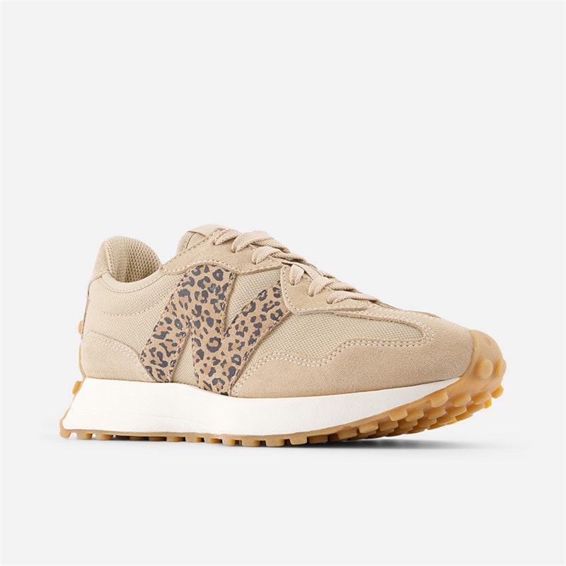 New Balance Womens 327 Trainers Incense/Leopard Print - Image 3