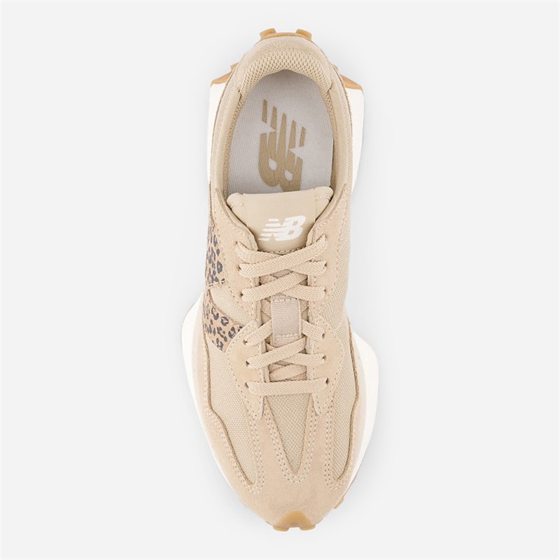 New Balance Womens 327 Trainers Incense/Leopard Print - Image 4