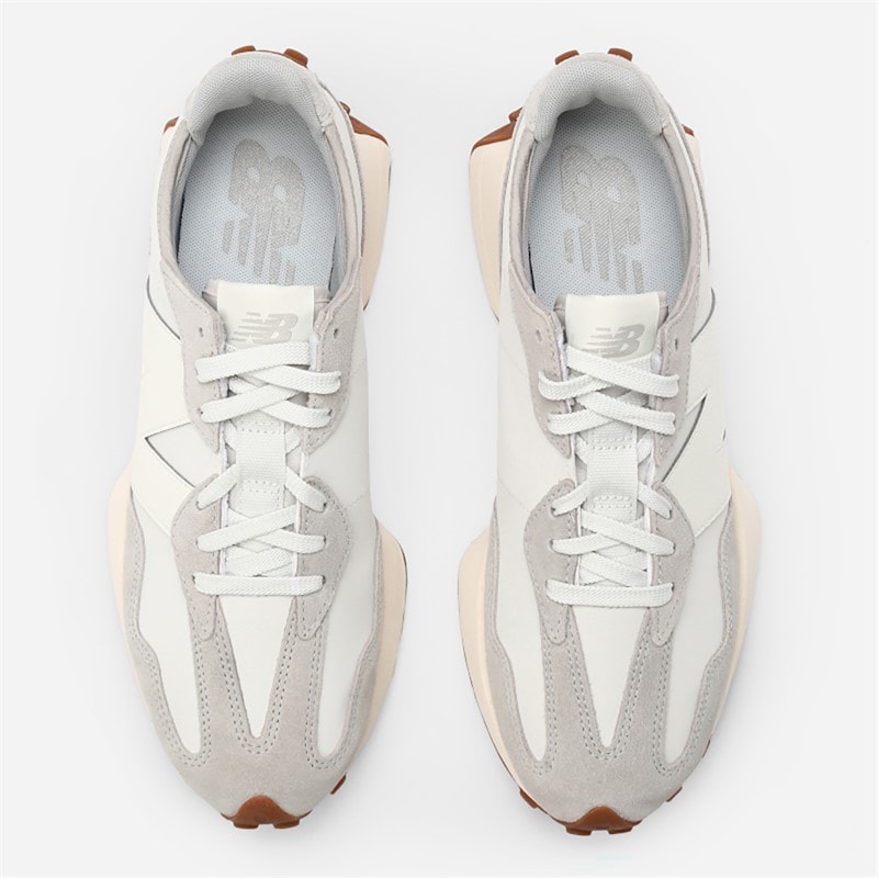 New Balance 327 Trainers Rain Cloud/Gum - Image 4