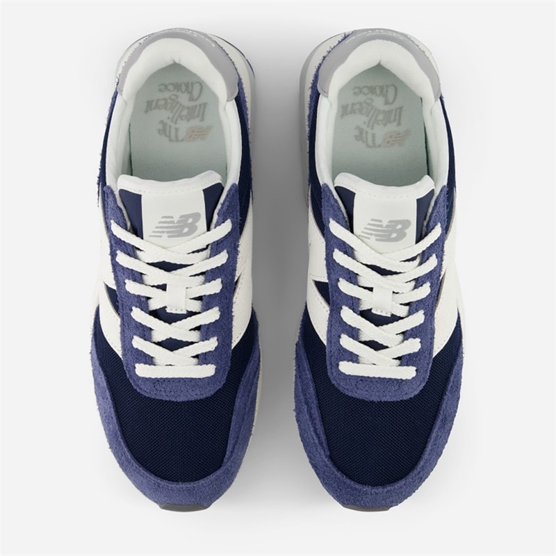 New Balance 370 Trainers Nb Navy/Sea Salt - Image 4