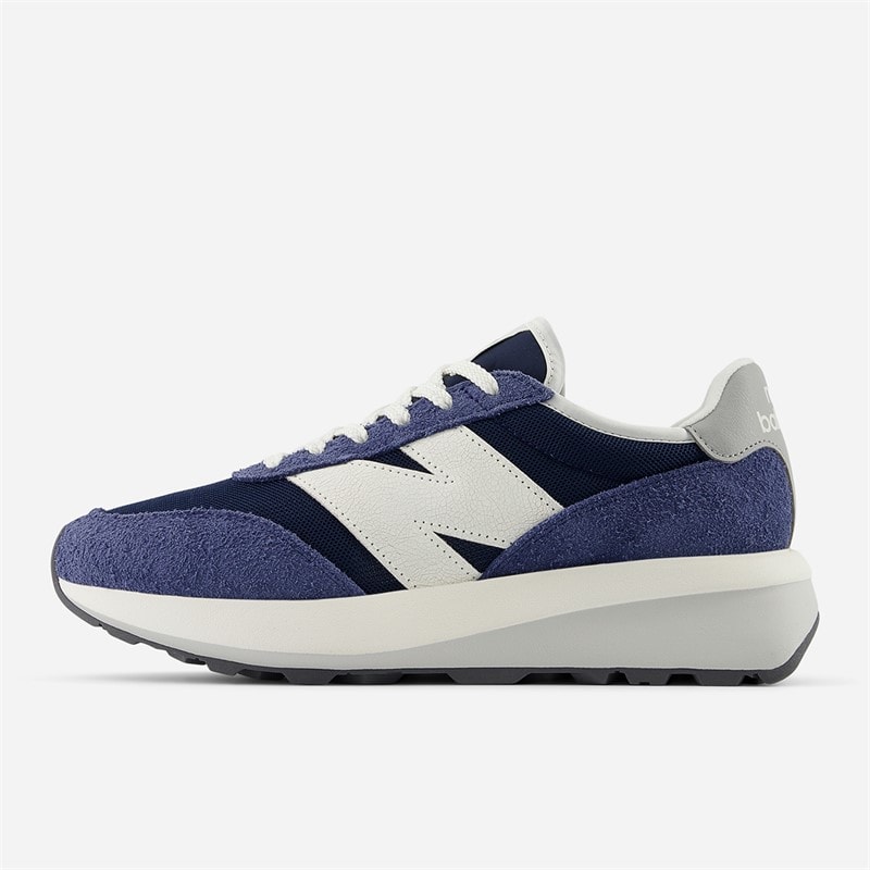 New Balance 370 Trainers Nb Navy/Sea Salt - Image 5