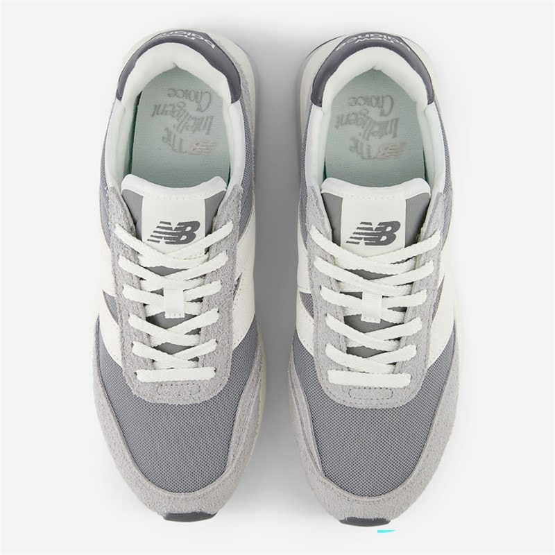 New Balance 370 Trainers Concrete/Sea Salt - Image 4