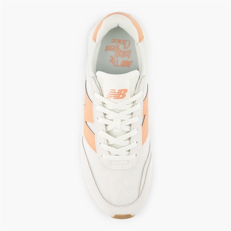 New Balance 370 Trainers Sea Salt/Peach Blossom - Image 4
