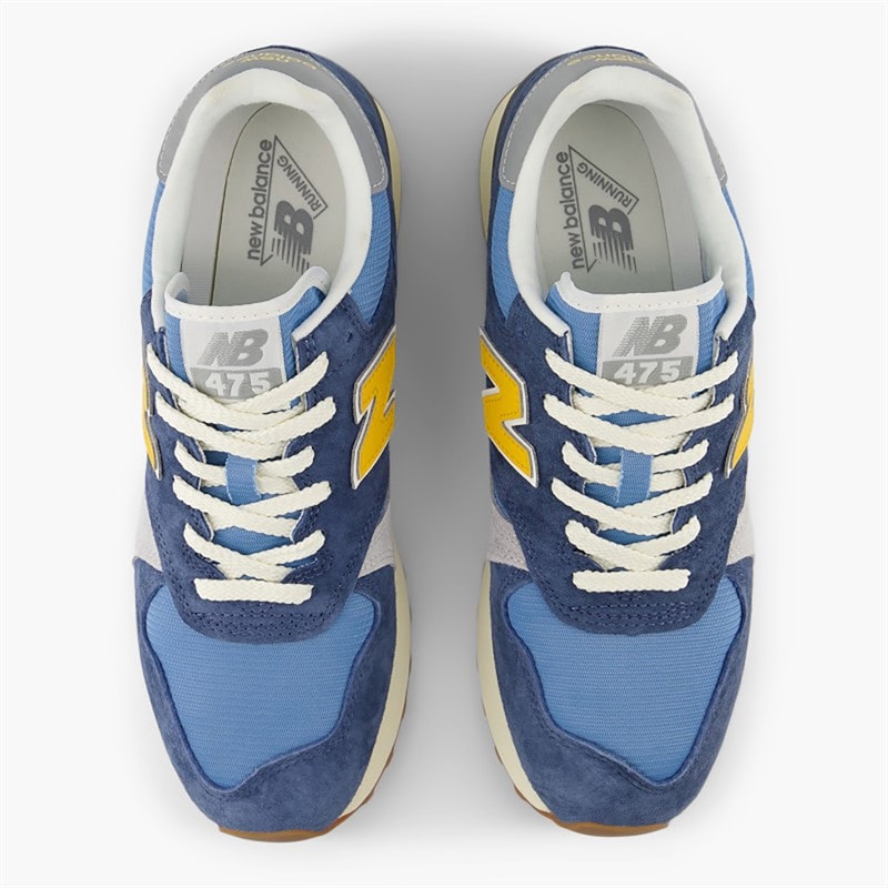New Balance 475 Trainers Vintage Indigo/Blue Laguna/Marmalade - Image 4