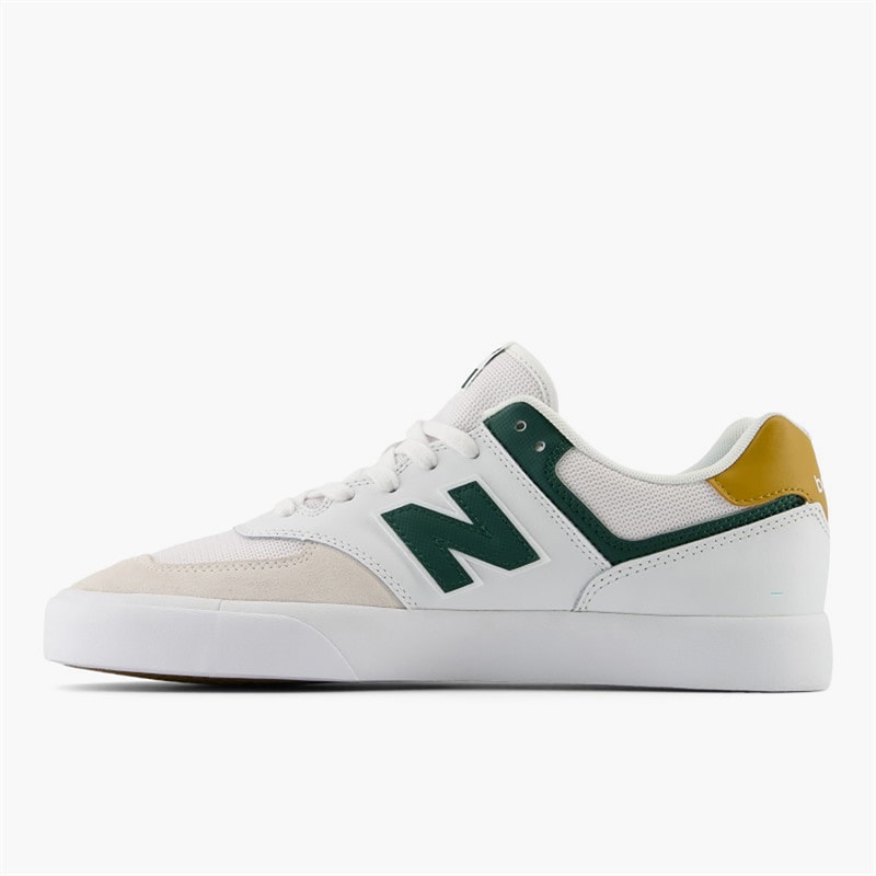 New Balance Numeric 574 Vulc Trainers White/Nightwatch Green - Image 4