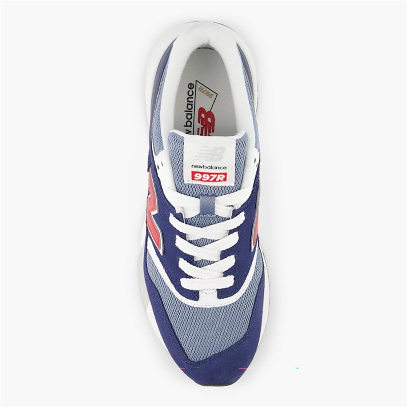 New Balance Mens 997R Trainers Navy/White/Red - Image 4