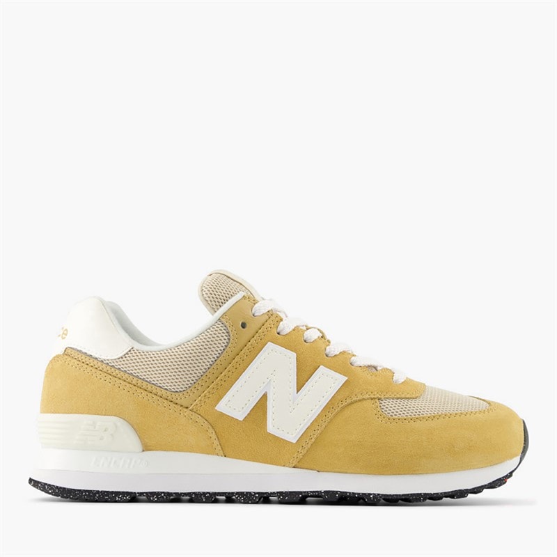 New Balance Womens 574 Trainers Yelow/White - Image 1