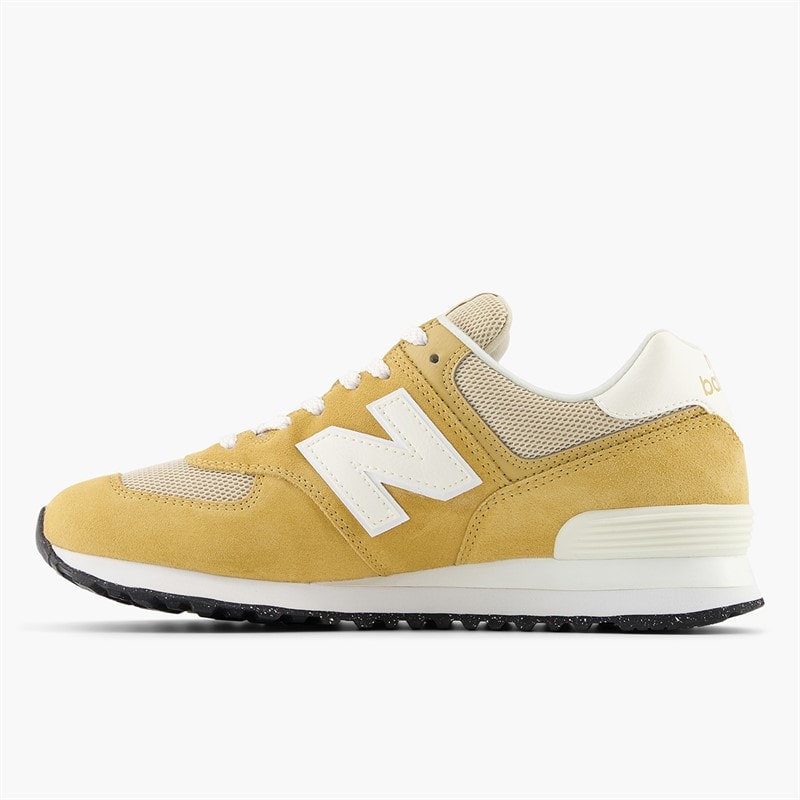 New Balance Womens 574 Trainers Yelow/White - Image 5