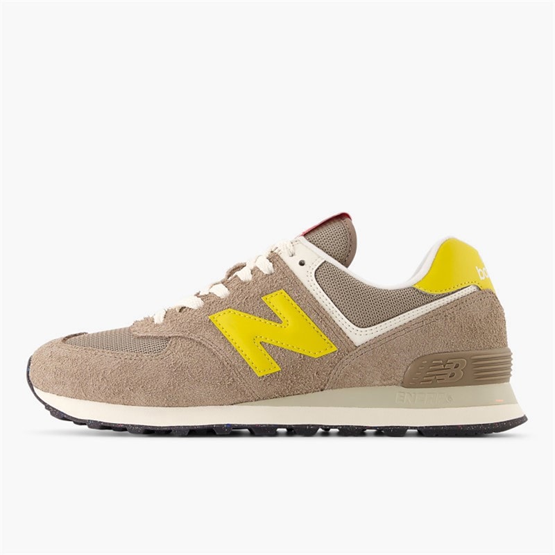 New Balance 574 Trainers Brown/Yellow Brown /Yellow - Image 1