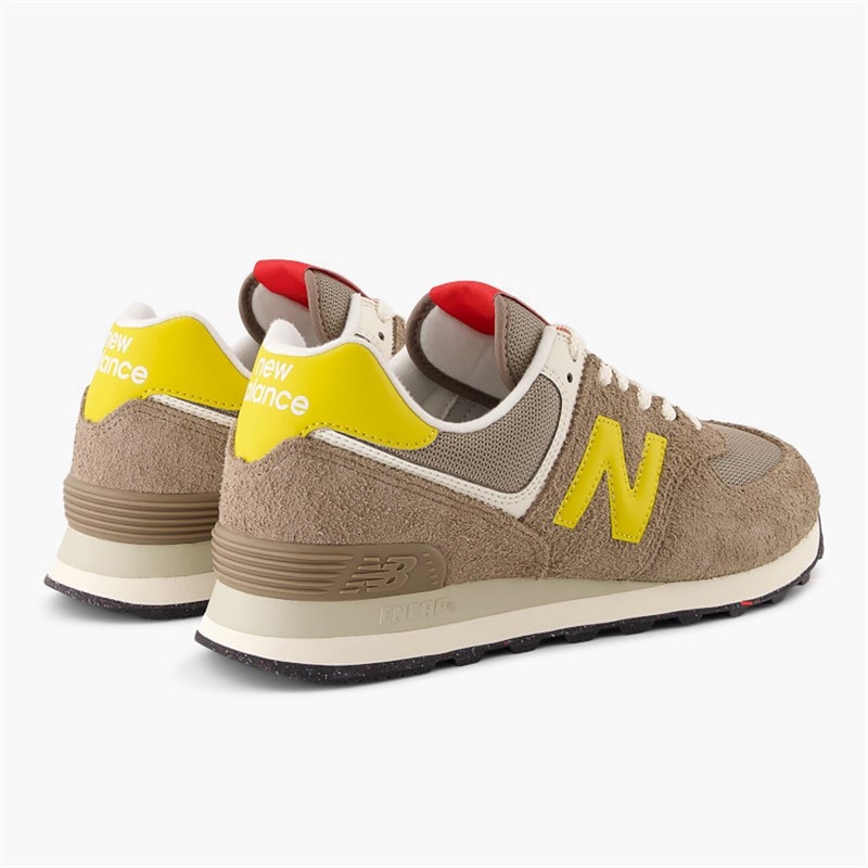 New Balance 574 Trainers Brown/Yellow Brown /Yellow - Image 3