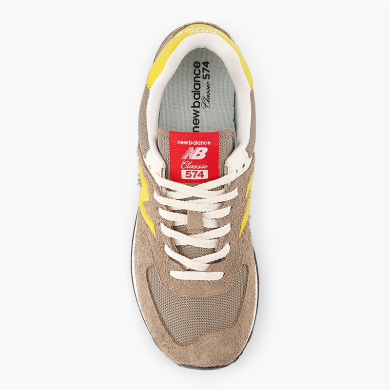 New Balance 574 Trainers Brown/Yellow Brown /Yellow - Image 4