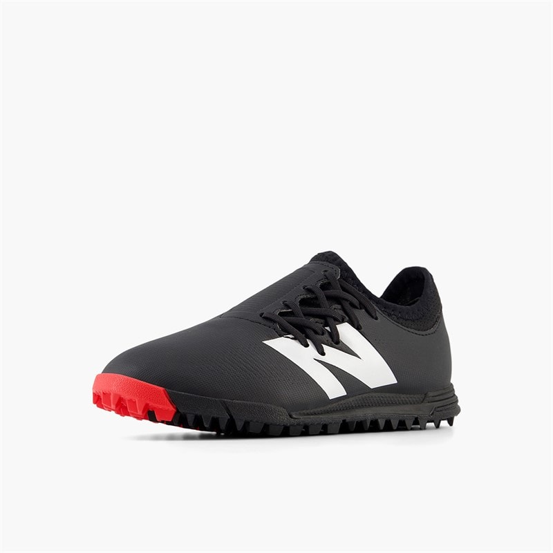New Balance Junior Furon V7+ Dispatch TF Astro Football Boots Black/White/True Red - Image 3