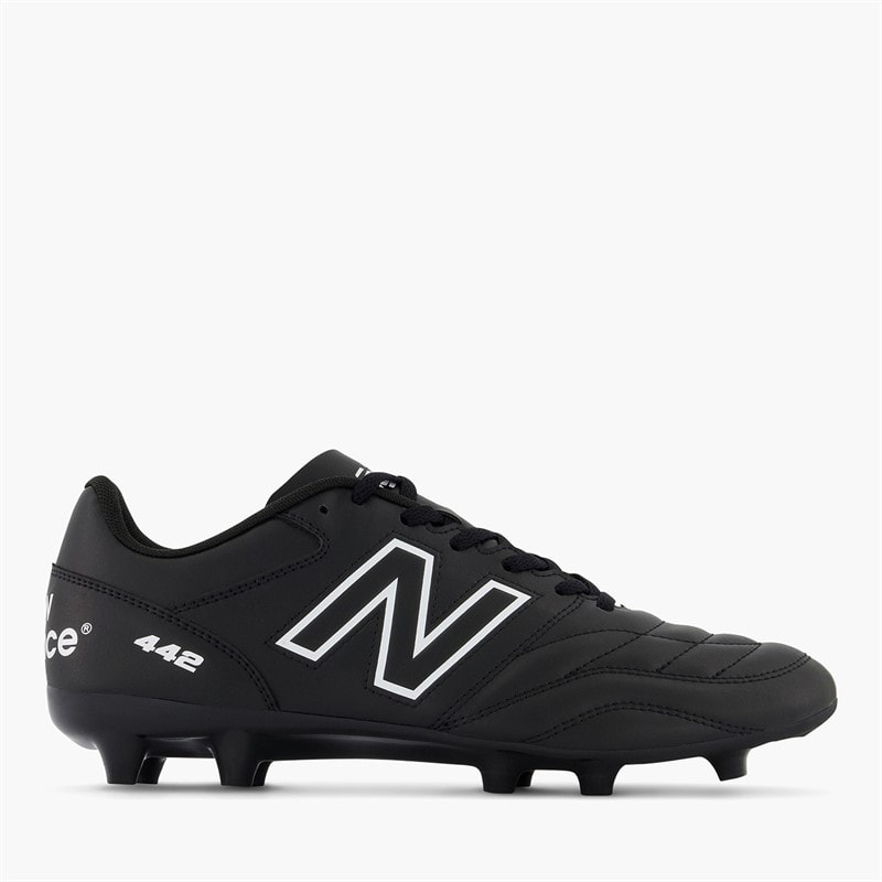 New Balance Mens 442 V2 Academy FG Firm Ground Football Boots Black/White - Image 1