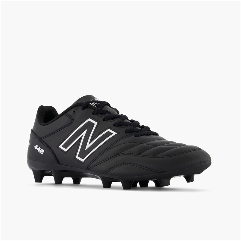 New Balance Mens 442 V2 Academy FG Firm Ground Football Boots Black/White - Image 3