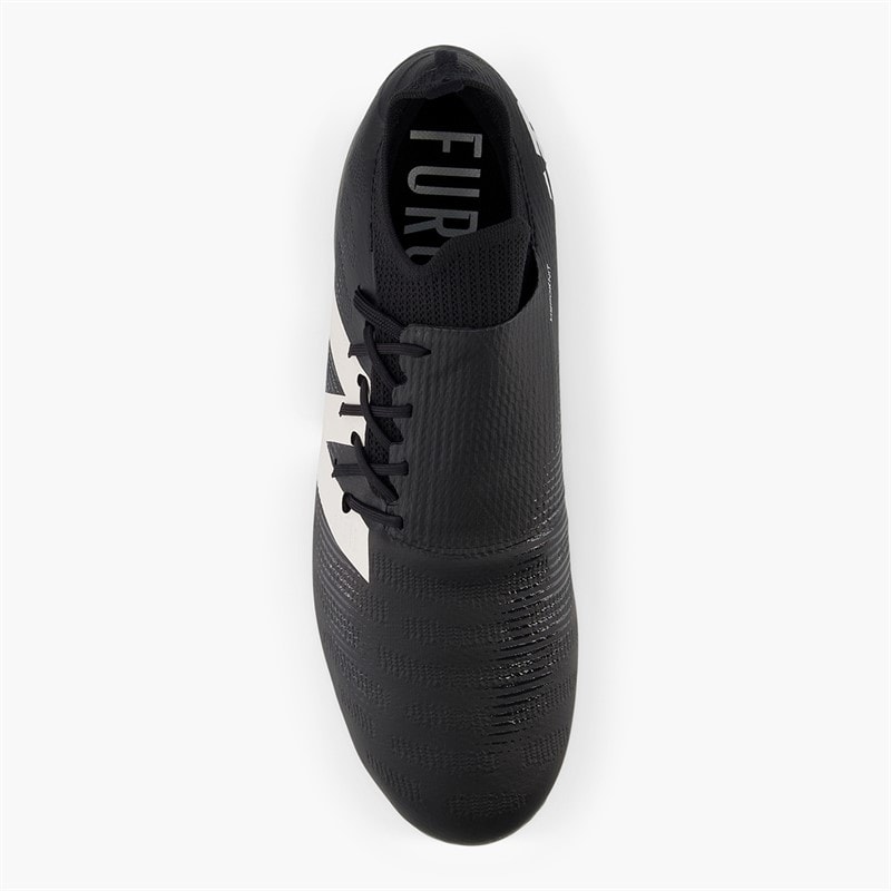 New Balance Mens Furon Destroy V7+ FG Firm Ground Football Boots Black/White/True Red - Image 4