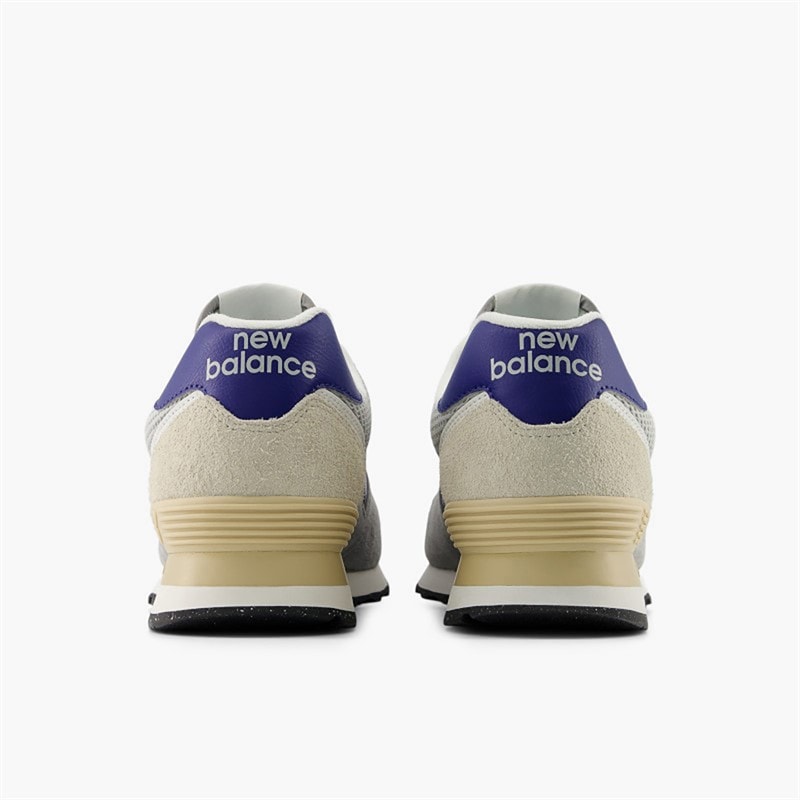 New Balance 574 Trainers Slate Grey/Rain Cloud - Image 3