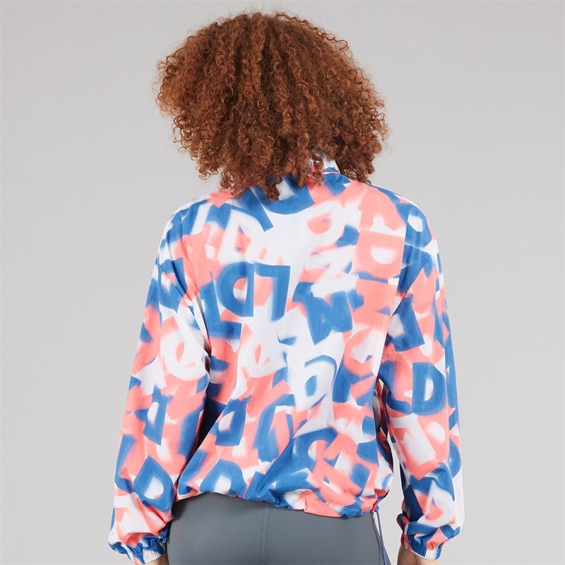 New Balance Womens London Edition Printed Athletics Packable Running Jacket Multi Colour - Image 2