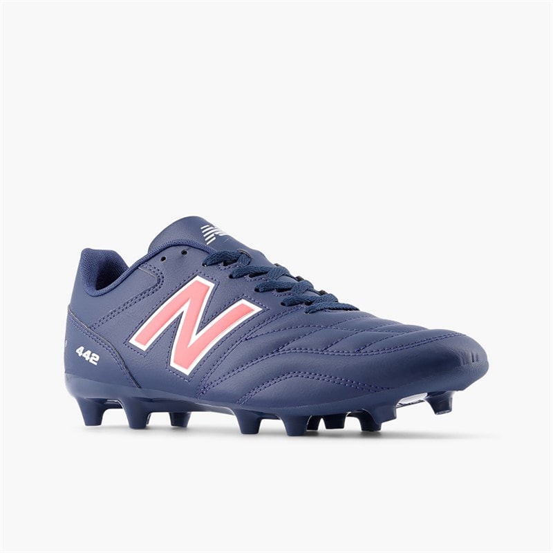 New Balance Mens 442 V2 Academy FG Firm Ground Football Boots Nb Navy/Silver/Energy Red - Image 3
