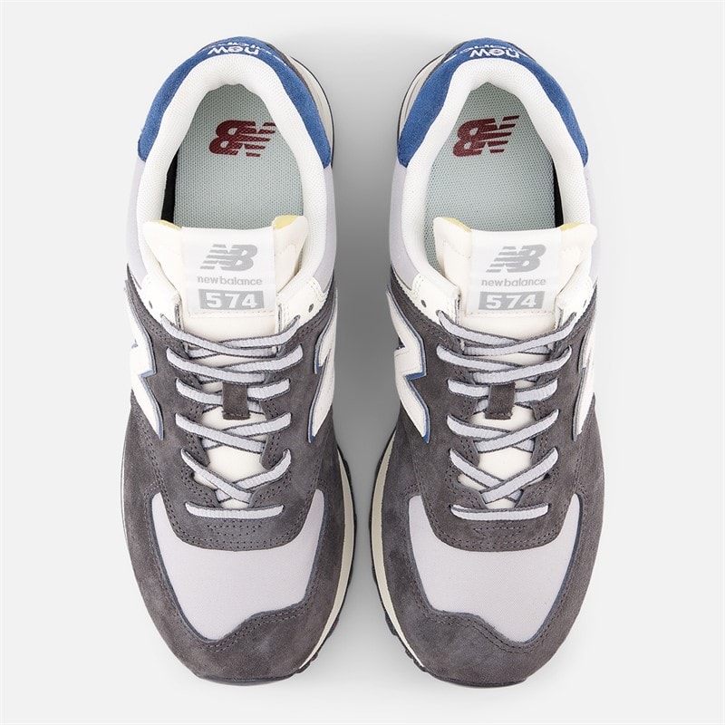New Balance Womens 574 Trainers Black Cement/Rain Cloud - Image 4