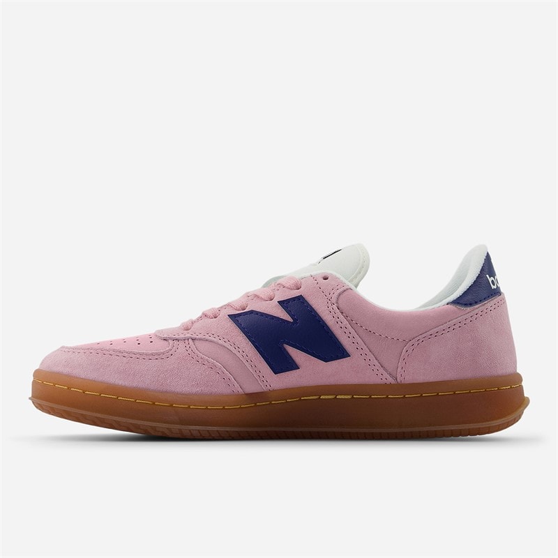 New Balance T500 Trainers Pink Taffy/Blue Oyster - Image 5