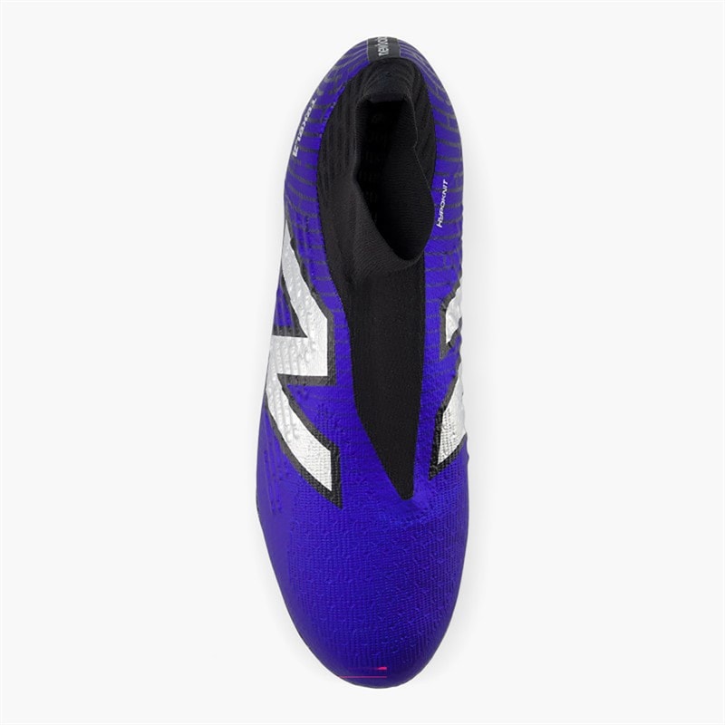 New Balance Mens Tekela Magia V4+ Laceless FG Firm Ground Football Boots Infinity Blue/Metallic Silver/Black - Image 3