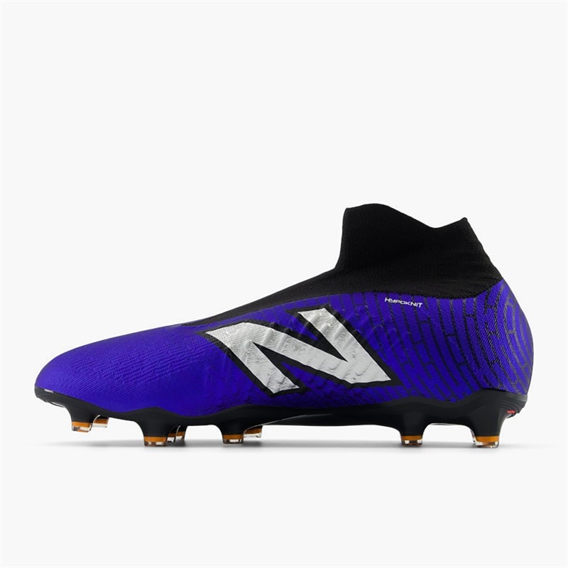 New Balance Mens Tekela Magia V4+ Laceless FG Firm Ground Football Boots Infinity Blue/Metallic Silver/Black - Image 4