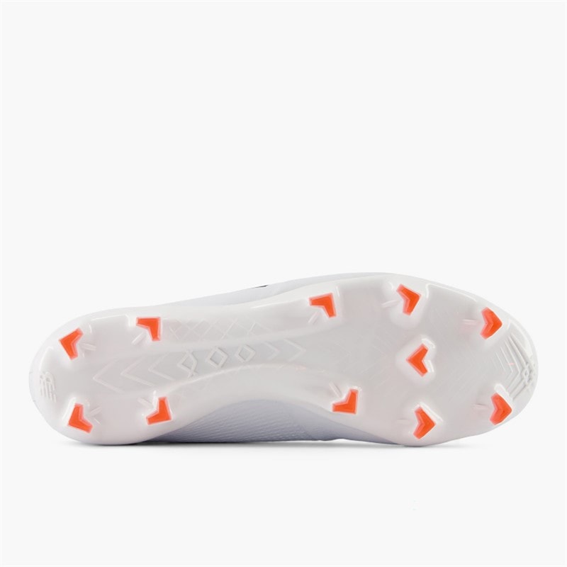 New Balance Mens Furon Destroy V7+ FG Firm Ground Football Boots White/Hi-Lite/Black - Image 2