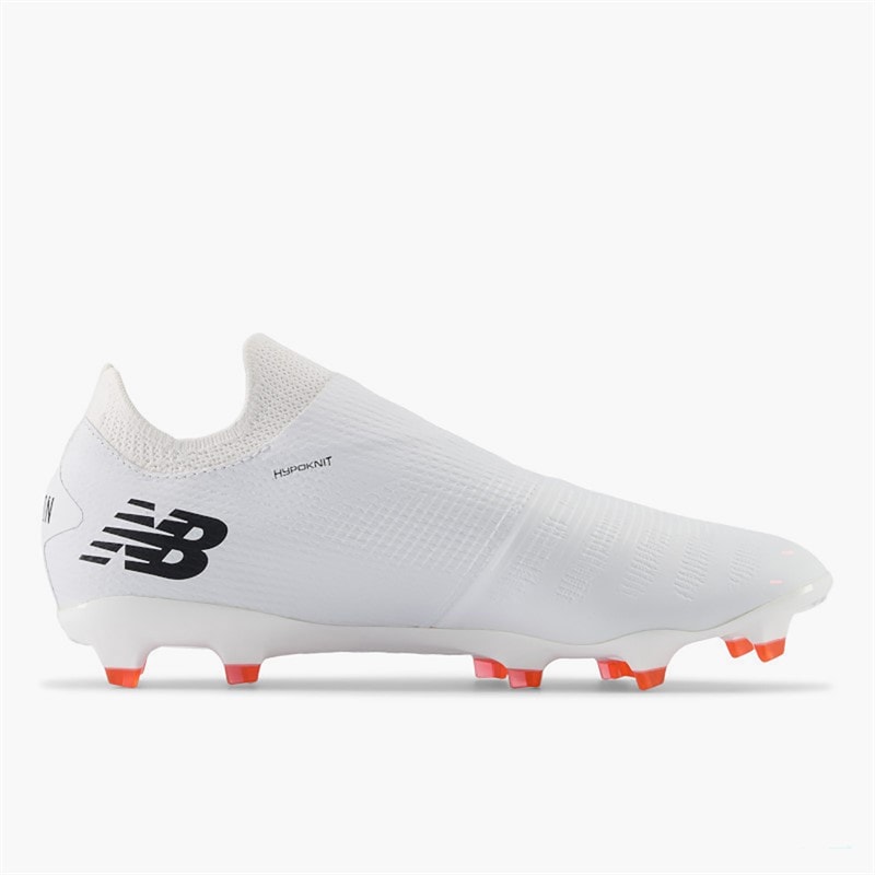 New Balance Mens Furon Destroy V7+ FG Firm Ground Football Boots White/Hi-Lite/Black - Image 5