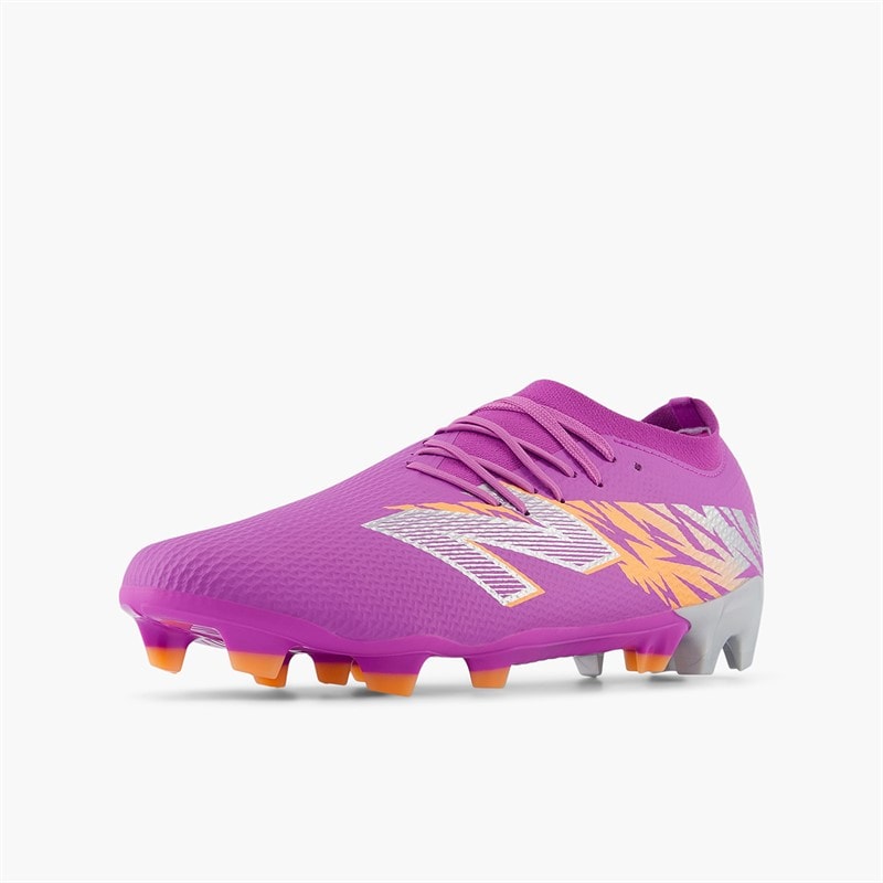 New Balance Mens Furon Team V8 FG Firm Ground Football Boots Passionfruit/Hot Mango/Silver - Image 3