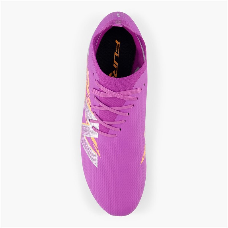 New Balance Mens Furon Team V8 FG Firm Ground Football Boots Passionfruit/Hot Mango/Silver - Image 4