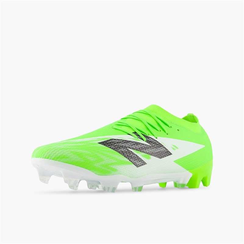 New Balance Mens Furon Team V8 FG Firm Ground Football Boots Pixel Green/Black/Silver - Image 3