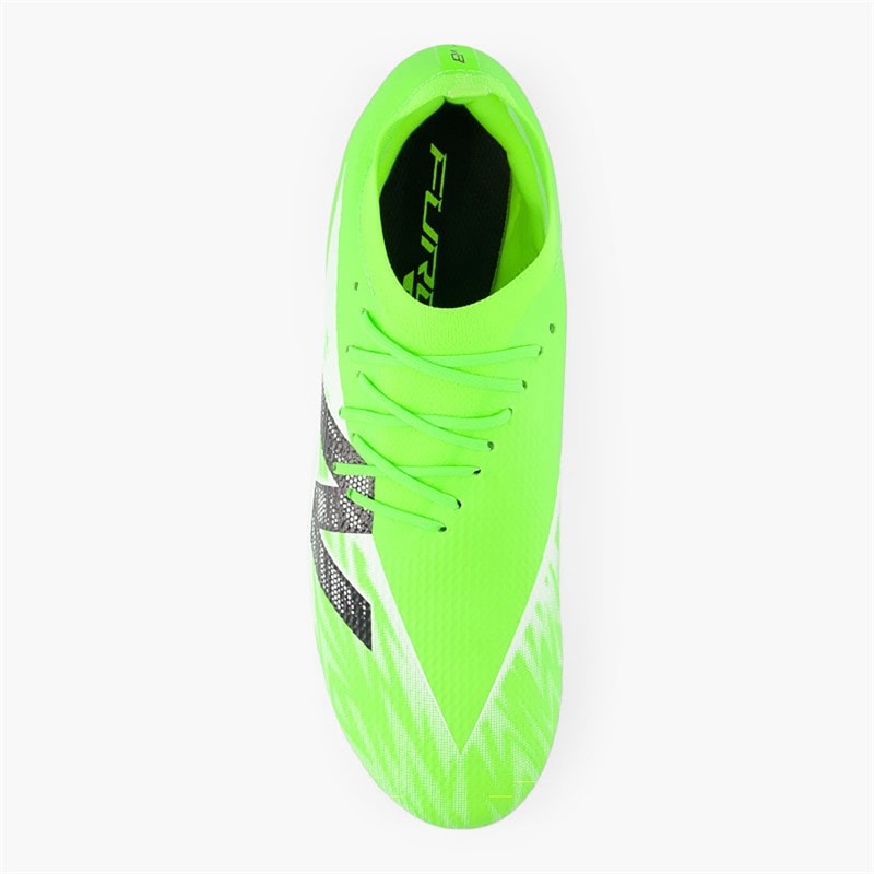 New Balance Mens Furon Team V8 FG Firm Ground Football Boots Pixel Green/Black/Silver - Image 4