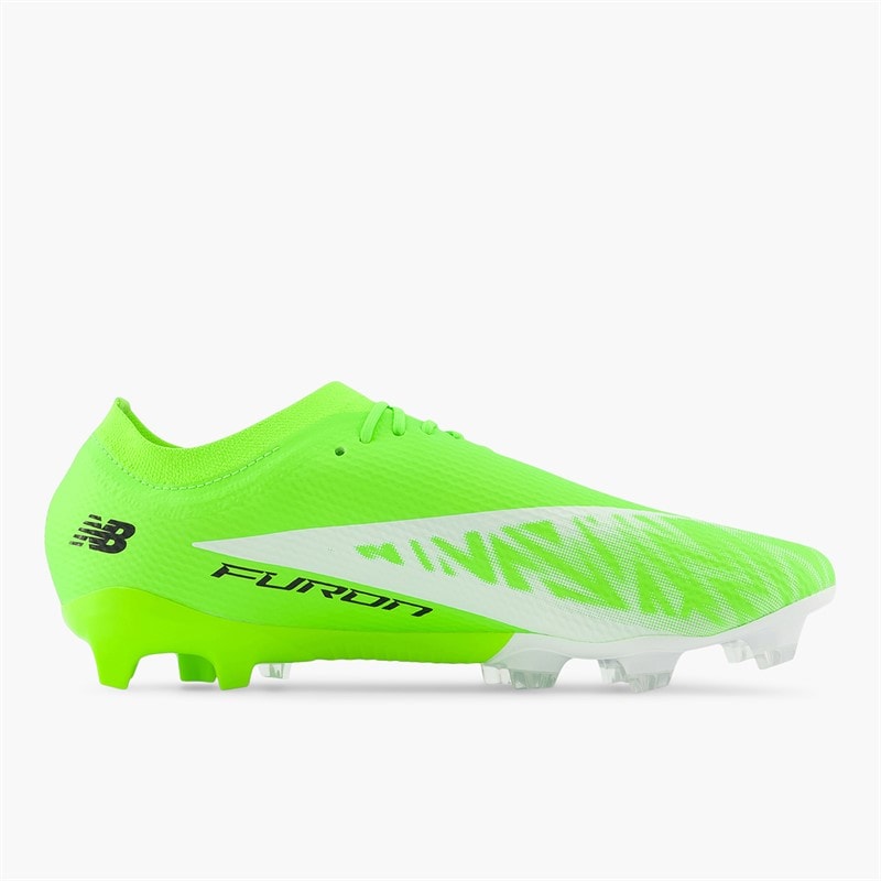 New Balance Mens Furon Team V8 FG Firm Ground Football Boots Pixel Green/Black/Silver - Image 5