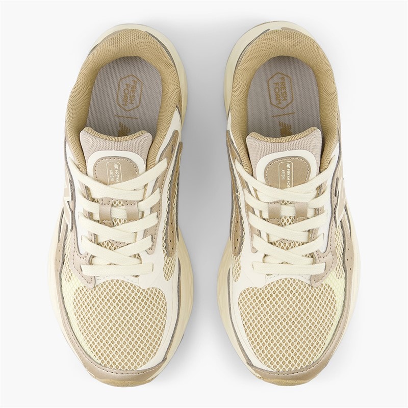 New Balance Womens Fresh Foam Arishi V4 Tiralux Neutral Running Shoes Incense/Angora/Light Gold Metallic - Image 4