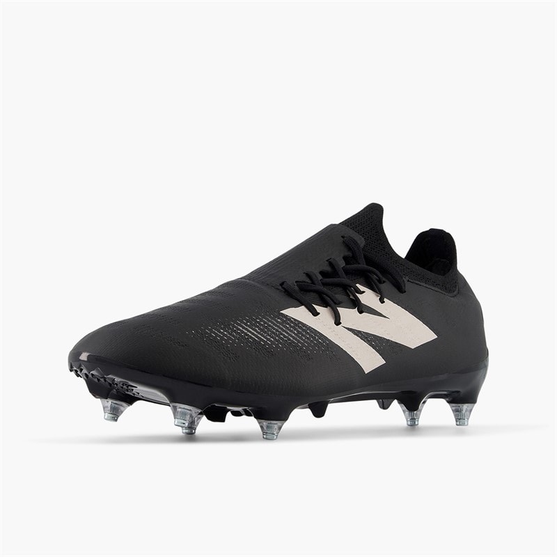 New Balance Mens Furon Destroy V7+ SG Soft Ground Football Boots Black/White - Image 3
