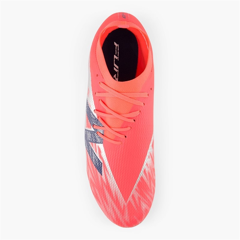 New Balance Mens Furon Team V8 FG Firm Ground Football Boots Energy Red/Nb Navy/Light Cyclone - Image 4