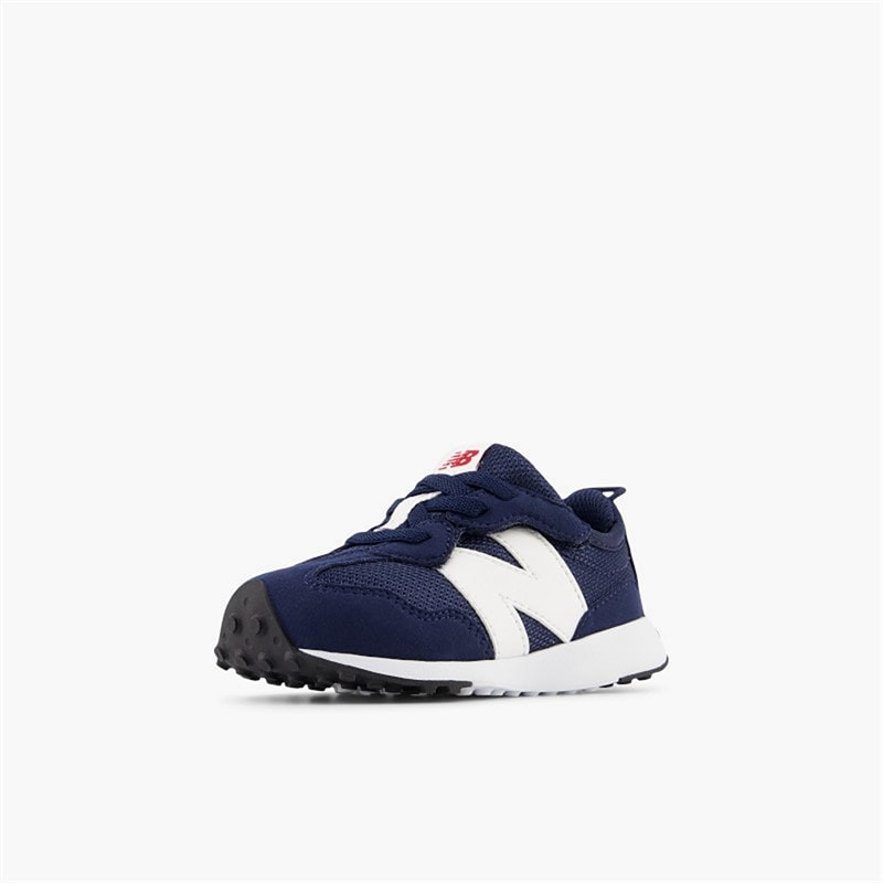 New Balance Infant 327 New-B Hook And Loop Trainers Navy/White - Image 3