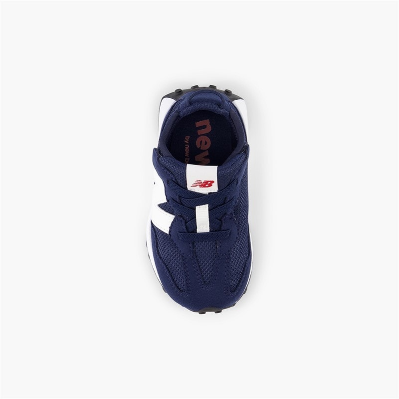 New Balance Infant 327 New-B Hook And Loop Trainers Navy/White - Image 4