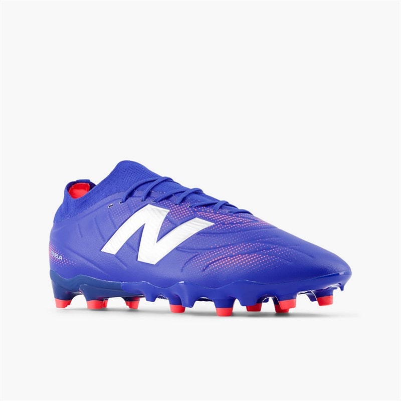 New Balance Mens Tekela Team V5 Low Laced FG Firm Ground Football Boots Blue Gemstone/Energy Red/Silver - Image 3