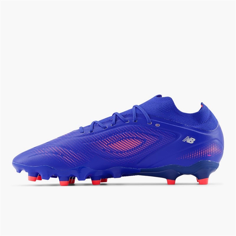 New Balance Mens Tekela Team V5 Low Laced FG Firm Ground Football Boots Blue Gemstone/Energy Red/Silver - Image 5