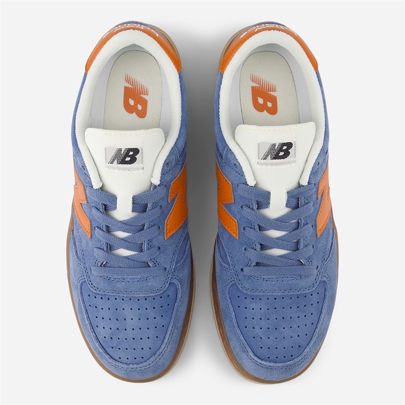 New Balance T500 Trainers Shoreline Blue/Sienna - Image 4