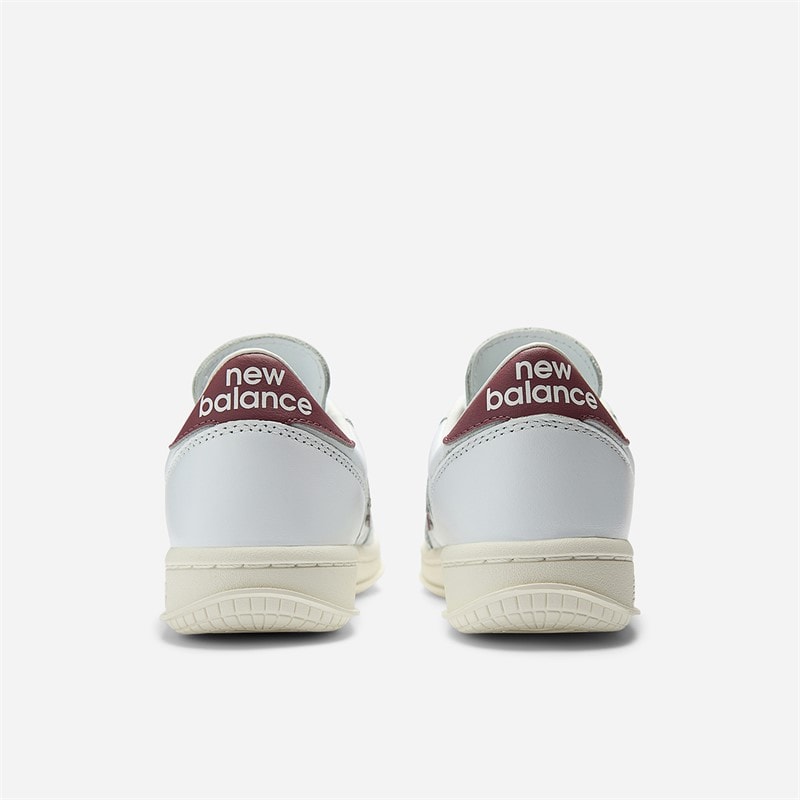 New Balance T500 Trainers White/Washed Burgundy - Image 3