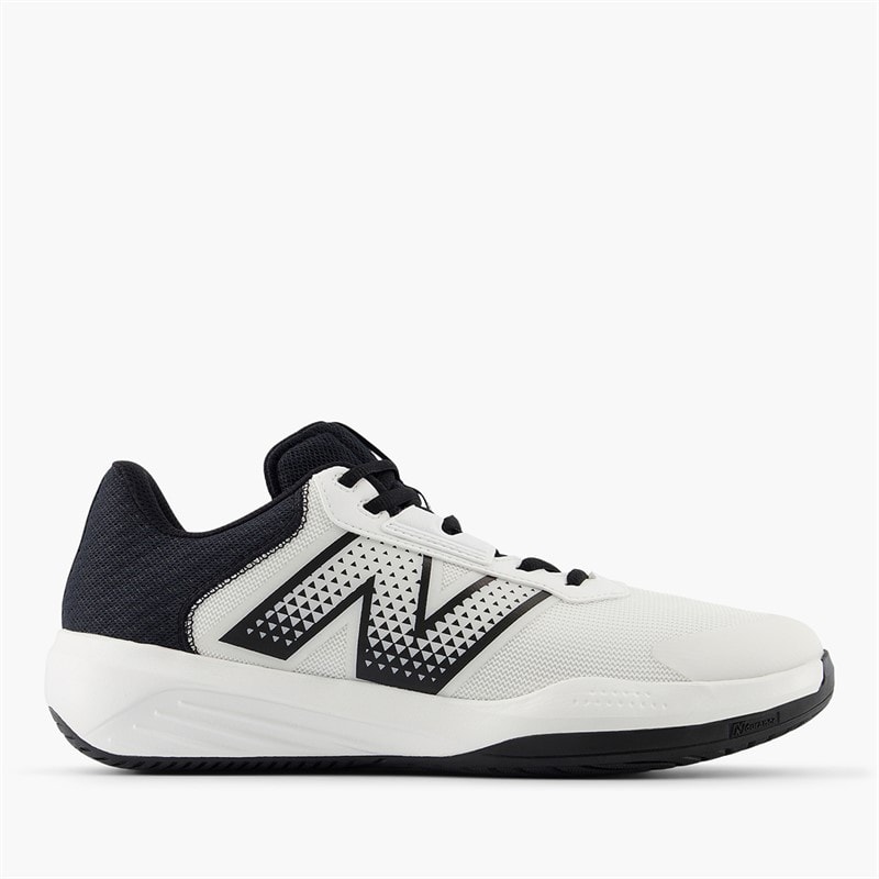 New Balance Mens 696 V6 All Court Tennis Shoes Nb White/Black - Image 1