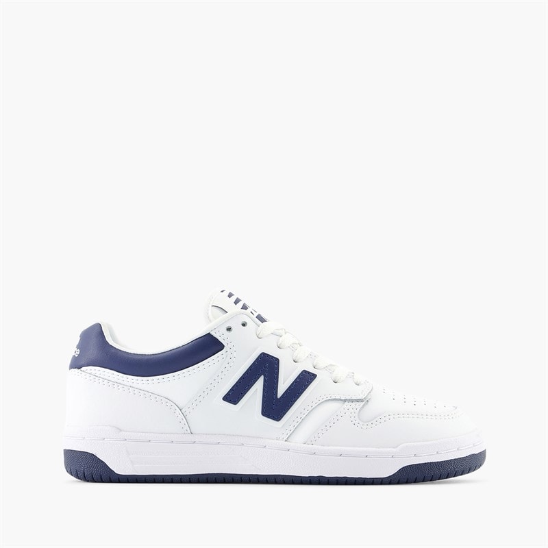 New Balance Junior 480 Trainers White/Navy - Image 1